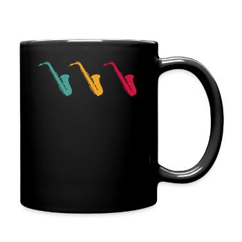 Saxophone - Mug uni - noir - Droite