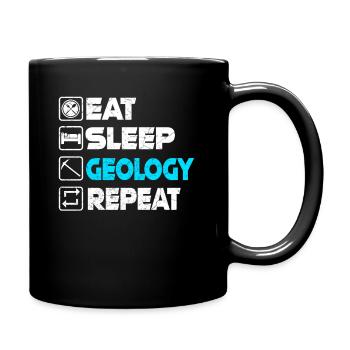 Geologie - Tasse einfarbig - Schwarz - Rechts