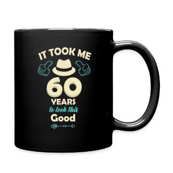 60th birthday - Full Colour Mug - black - Right