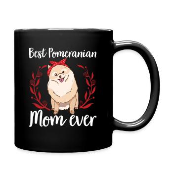 Nain Pomeranian maman propriétaire de chien cadeau - Mug uni - noir - Droite