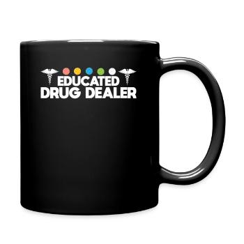 Trafiquant de drogue instruit drôle de pharmacien Vêtements - Mug uni - noir - Droite