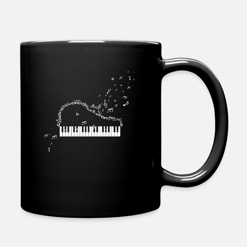 Piano Instrument Clé de partition Musique Note - Mug uni - noir