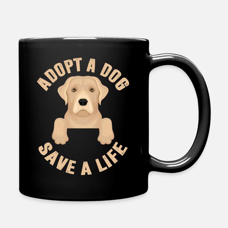 Adoptez A Dog Save A Life ! - Mug uni - noir