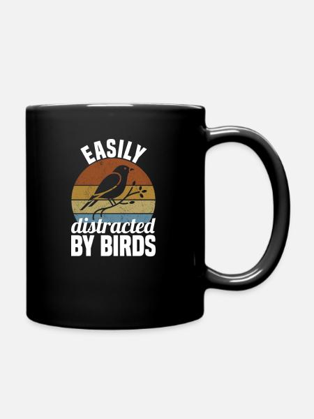 Vogelbeobachtung Vögel Beobachter Vogel - Tasse einfarbig - Schwarz