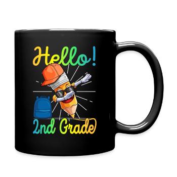 2nd Grade Second Grader Elementary School Pencil - Full Colour Mug - black - Right