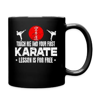 Touch me Karaté Arts martiaux Kata Randori Shiai - Mug uni - noir - Droite