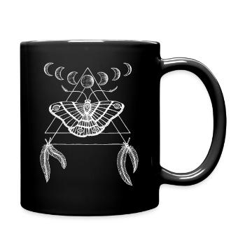 Motte avec phases lunaires par Nikki-Luka - Mug uni - noir - Droite