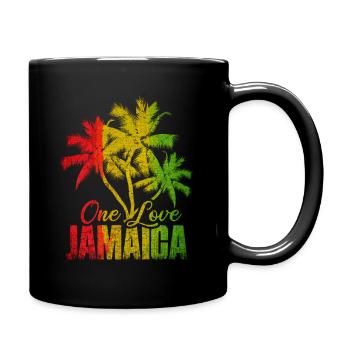 Jamaika - Tasse einfarbig - Schwarz - Rechts