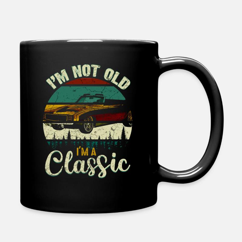 Classic cars - Full Colour Mug - black