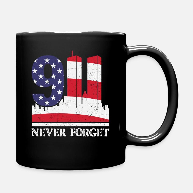 9-11 20 Never Forget Year Anniversary - Tasse einfarbig - Schwarz