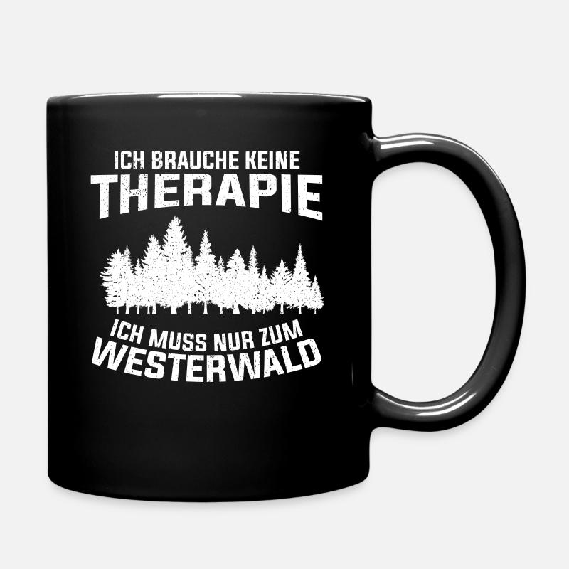 Westerwald Therapie Westerwälder - Tasse einfarbig - Schwarz