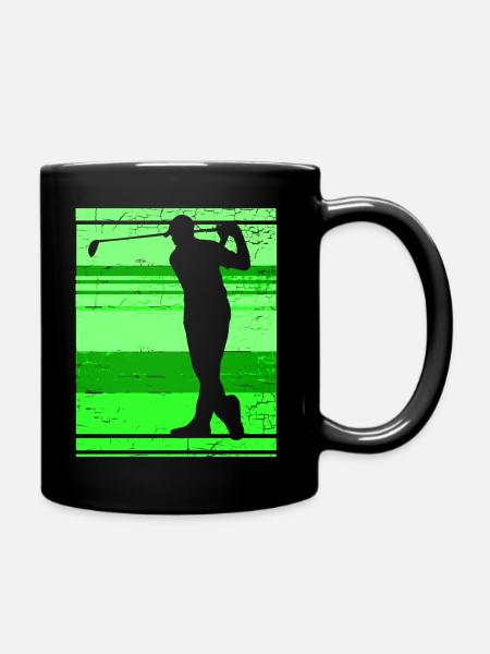 Golf Golfer - Tasse einfarbig - Schwarz