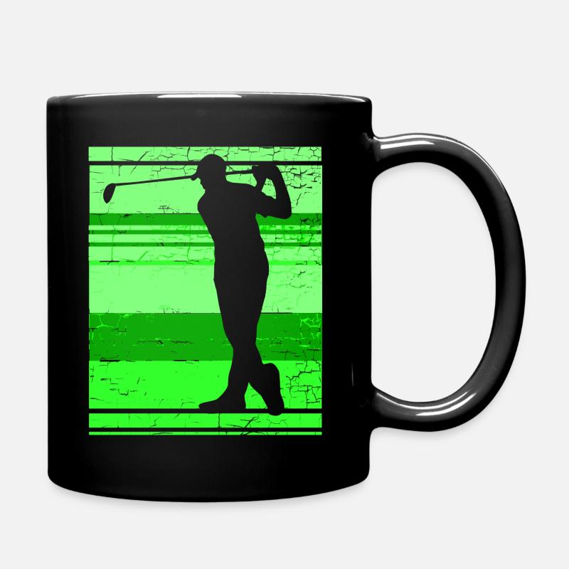 Golf Golfer - Tasse einfarbig - Schwarz