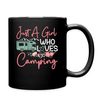 Just A Girl Who Loves Camping - Mug uni - noir - Droite