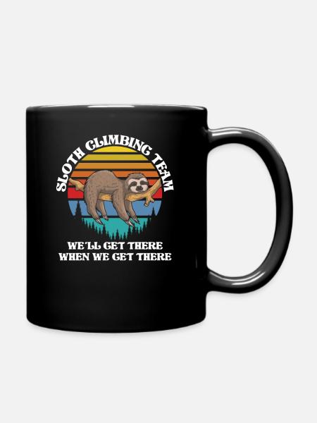 Rock Climbing Climber Retro - Tasse einfarbig - Schwarz