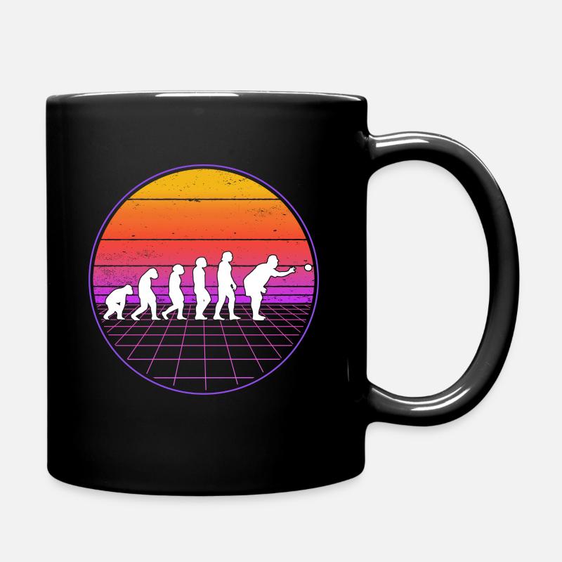 Boccia Evolution Vaporwave Bocciaspieler Boule - Tasse einfarbig - Schwarz