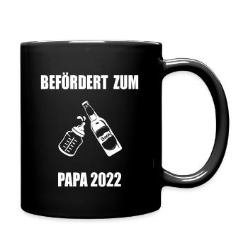 Promu au papa 2022 Grossesse - Mug uni - noir - Droite