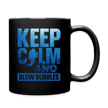 Scuba Diving Diver Keep Calm And - Full Colour Mug - black - Right