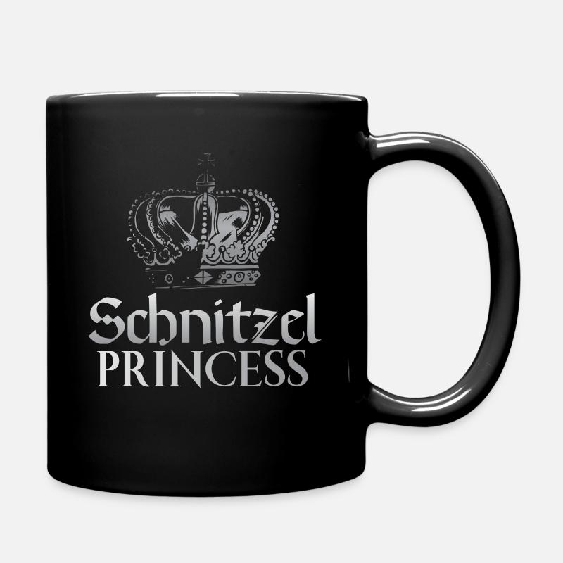 Schnitzel Princess - Tasse einfarbig - Schwarz