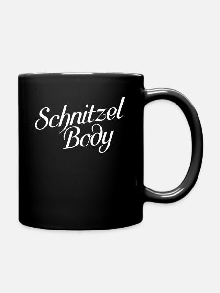 Schnitzel Body - Tasse einfarbig - Schwarz