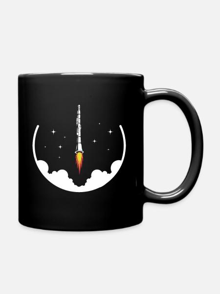 Clarinet Rocket Musical Instrument Musician - Tasse einfarbig - Schwarz