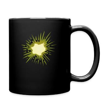 Kiwi Früchte Obst Kiwis Frucht Geschenk - Tasse einfarbig - Schwarz - Rechts