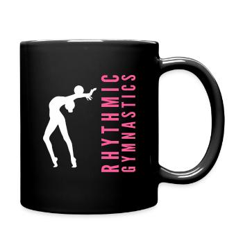 Rhythmic Gymnastics Gymnastik Gymnastin mit Ball - Tasse einfarbig - Schwarz - Rechts