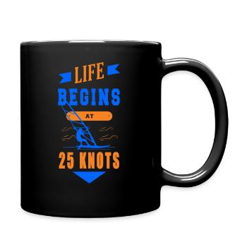 Windsurfing Segel Surfbrett Windsurfen lustiges - Tasse einfarbig - Schwarz - Rechts