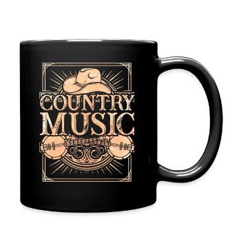 Country Music - Full Colour Mug - black - Right