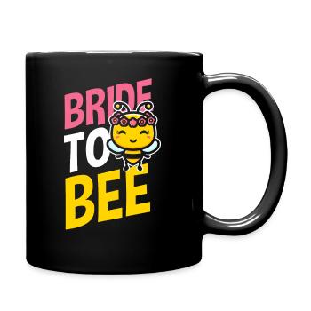 Mariée Bride To Be Abeille Bride To Bee Fiançailles JGA - Mug uni - noir - Droite