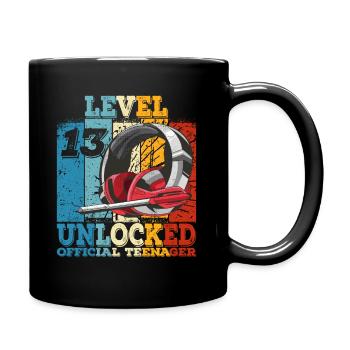 Geburtstag 13 Offizielle Teenager Junge Level 13 - Tasse einfarbig - Schwarz - Rechts