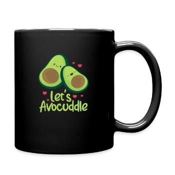 Avocado Love Avocuddle Valentine's Day Gift - Full Colour Mug - black - Right