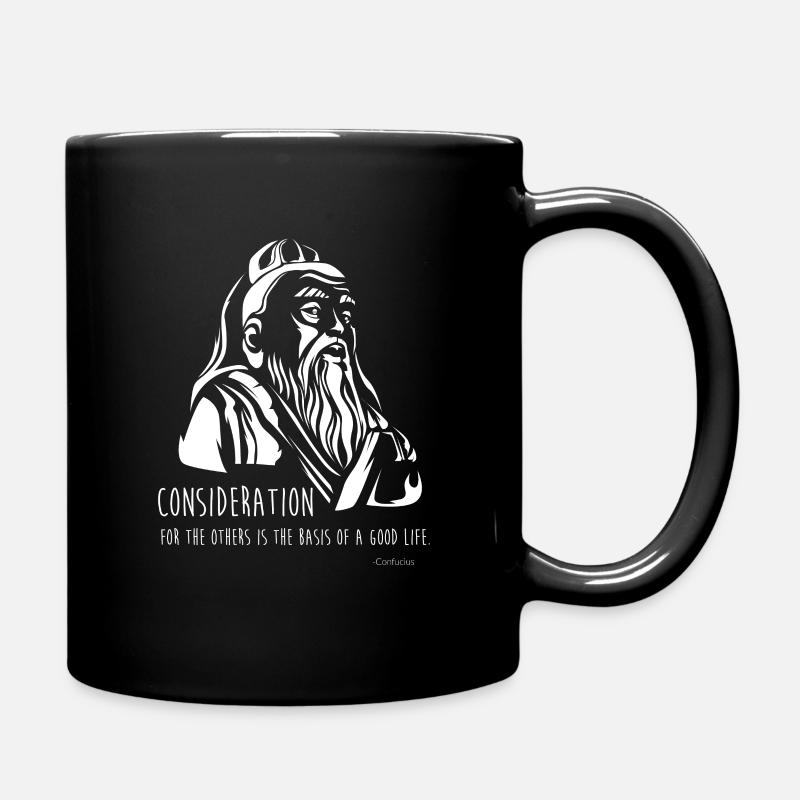 Confucianisme Proverbes de Confucius - Mug uni - noir