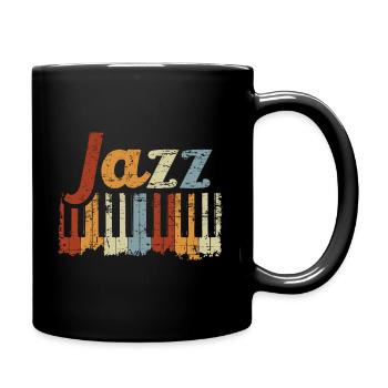 Vintage Piano Musical Instrument Jazz Music - Mug uni - noir - Droite