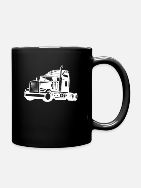 Trucks Trucks Drivers Trucks Drivers - Full Colour Mug - black