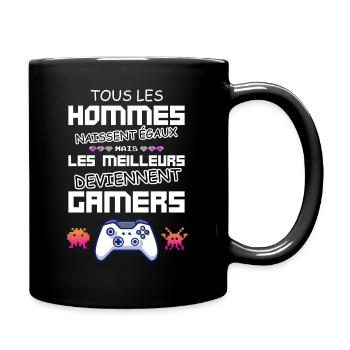 les meilleurs deviennent gamers cadeau jeux vidéo - Mug uni - noir - Droite