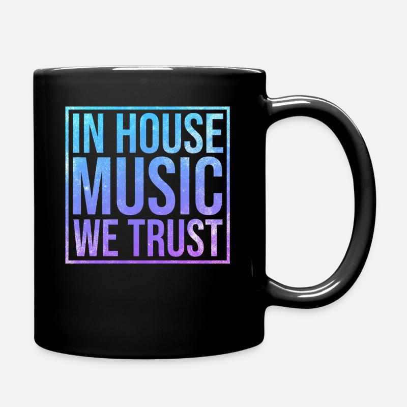 House Music - Full Colour Mug - black