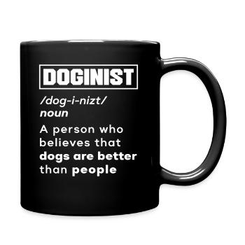 Berger allemand King Shepherd Doginist Jeu de mots - Mug uni - noir - Droite