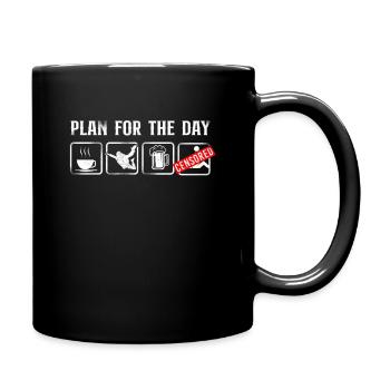 Skydiving Coffee Beer Vintage Plan - Tasse einfarbig - Schwarz - Rechts