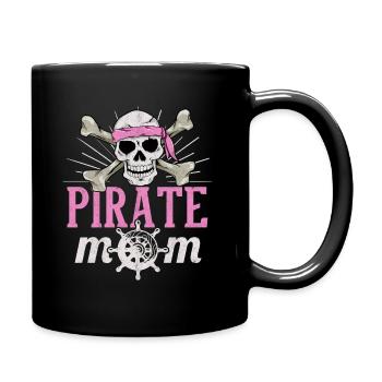 Pirate Mom Caribbean Freebooter Skull Mother - Mug uni - noir - Droite