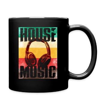 House Music - Full Colour Mug - black - Right