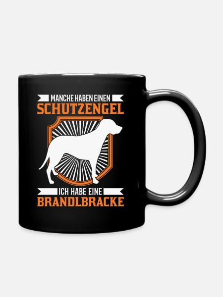 Brandlbracke Schutzengel Bracke Hund Jagdhund - Tasse einfarbig - Schwarz