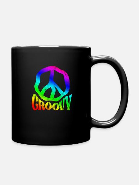 Hippie - Tasse einfarbig - Schwarz