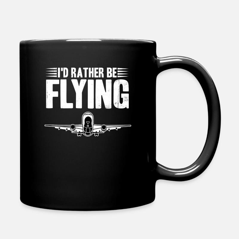 Avion - Mug uni - noir