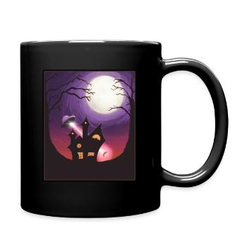Enlèvement par des aliens et maison effrayante - Mug uni - noir - Droite