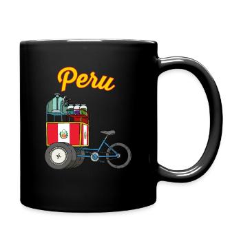 Peru Raspado design for Peruvians - Tasse einfarbig - Schwarz - Rechts