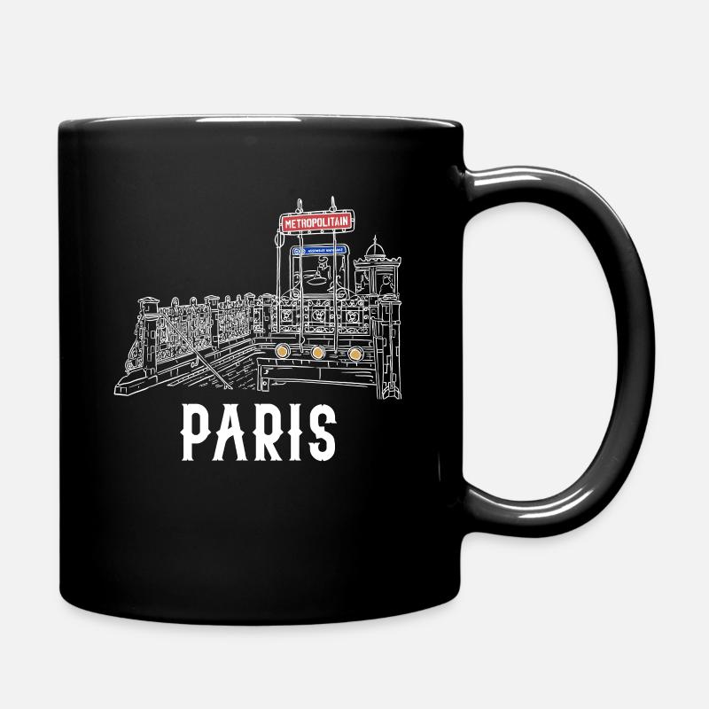 Paris metro French design - Mug uni - noir