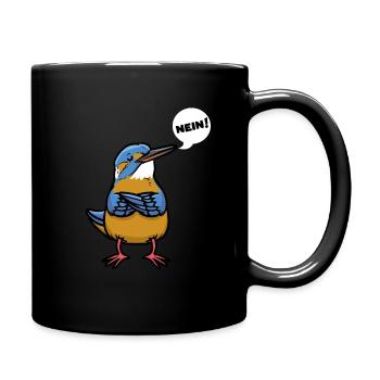 Sturer Eisvogel - Tasse einfarbig - Schwarz - Rechts