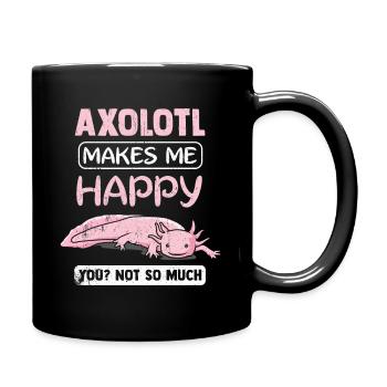 Axolotl Aquarium Cadeau amphibie Lurch Molch - Mug uni - noir - Droite