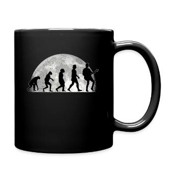 Gitarrist Evolution Mond Gitarre Bassgitarre - Tasse einfarbig - Schwarz - Rechts